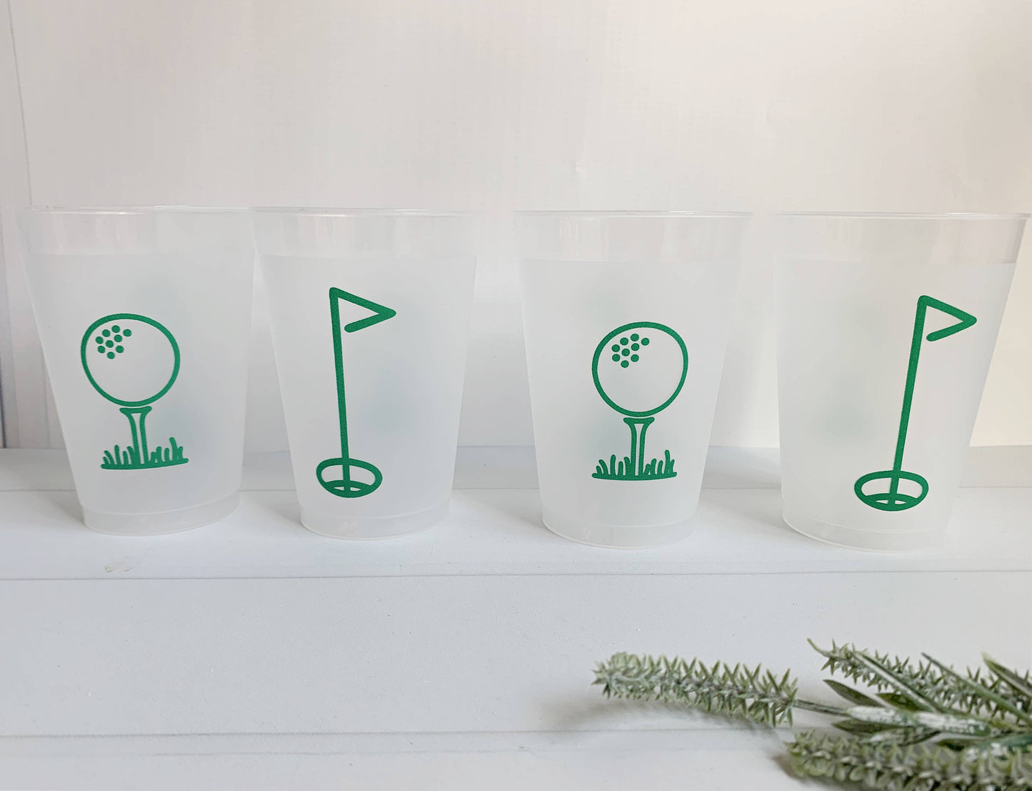 Golf Tee Frosted Party Cups
