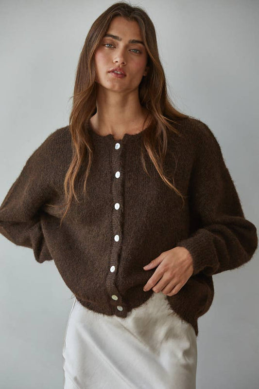 Maggie Cardigan - Dark Brown
