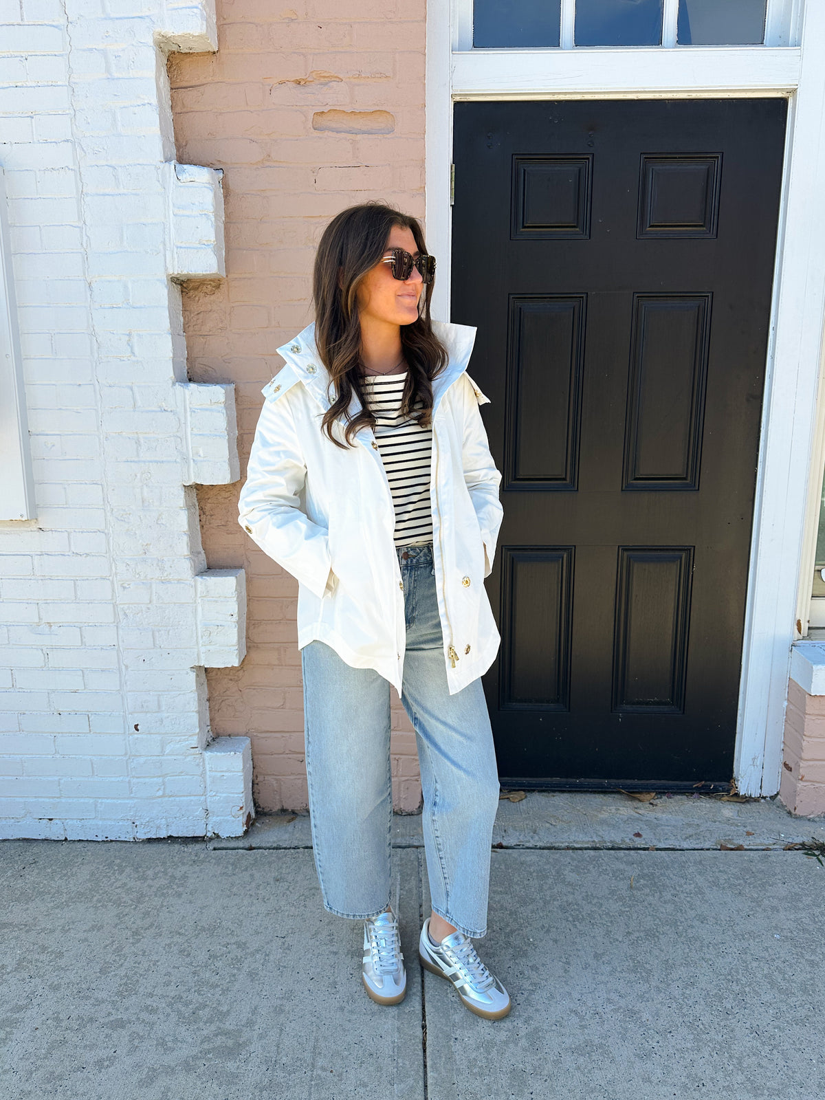 Ciao Milano Savina Rain Jacket - White