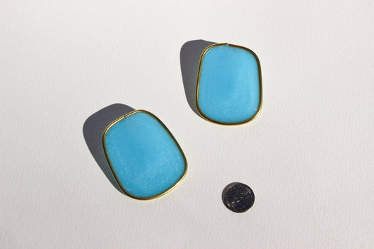The Celia Earrings- Blue