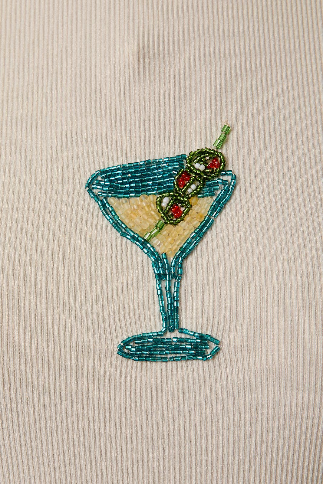 Martini Beaded Top - Cream