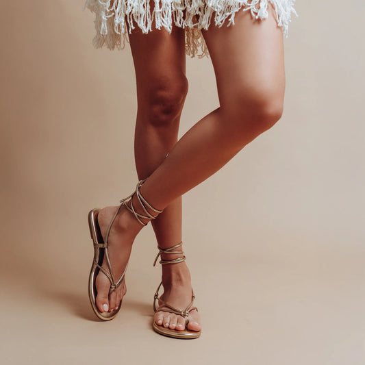Solei Sea Wrap Sandals - Gold