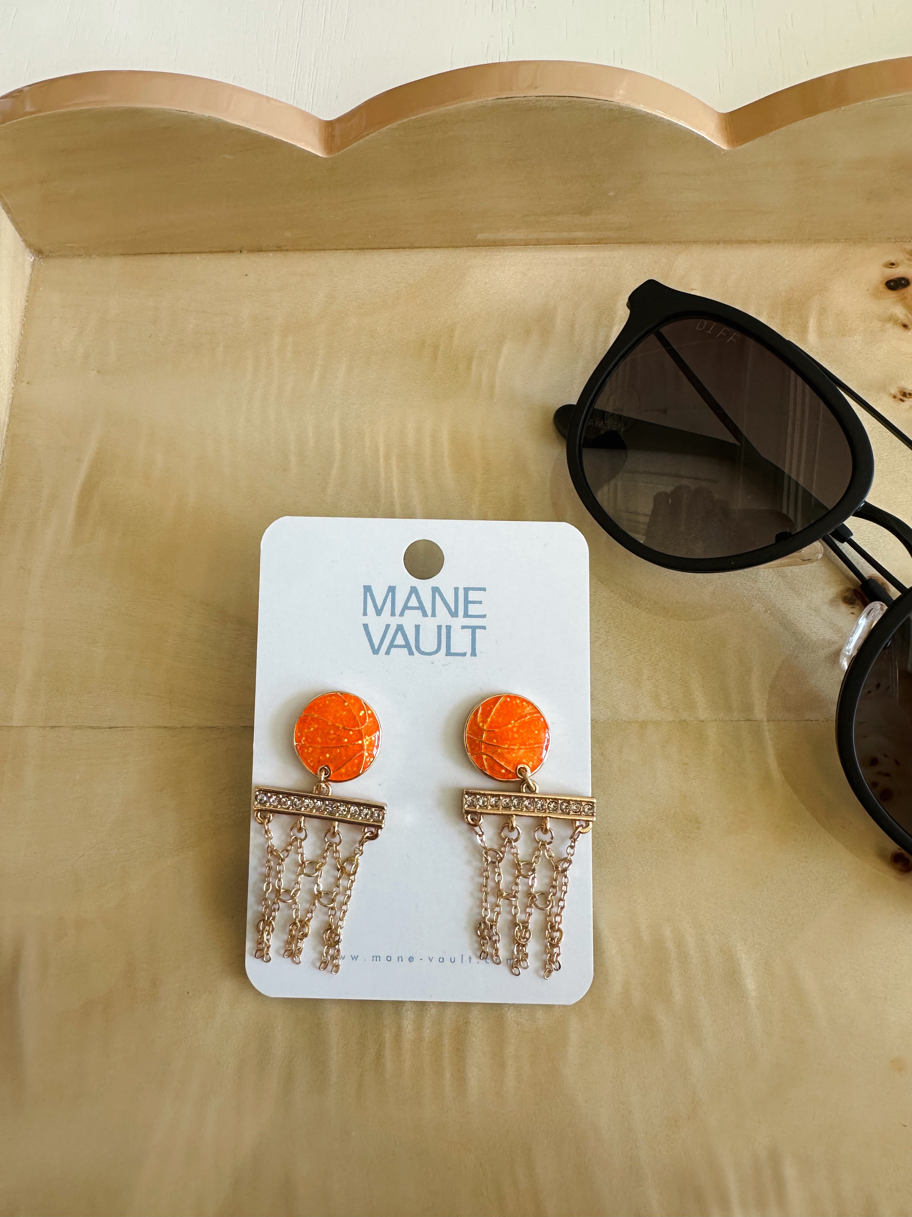 Basketball Net Earrings