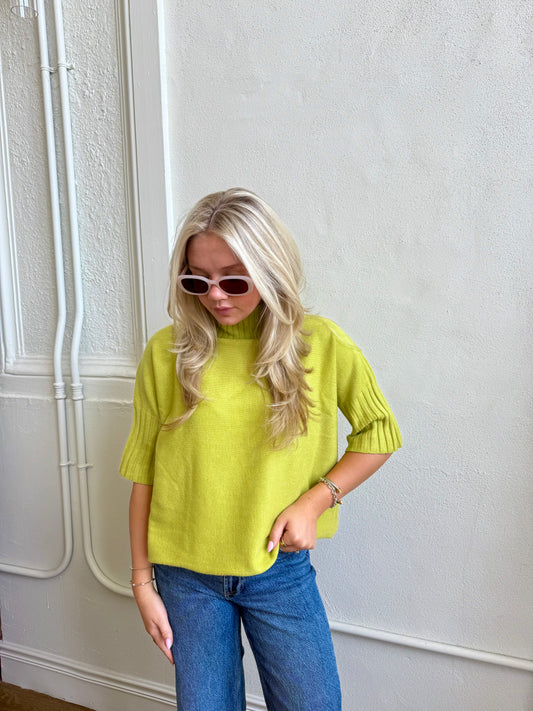 The Maple Sweater - Lime
