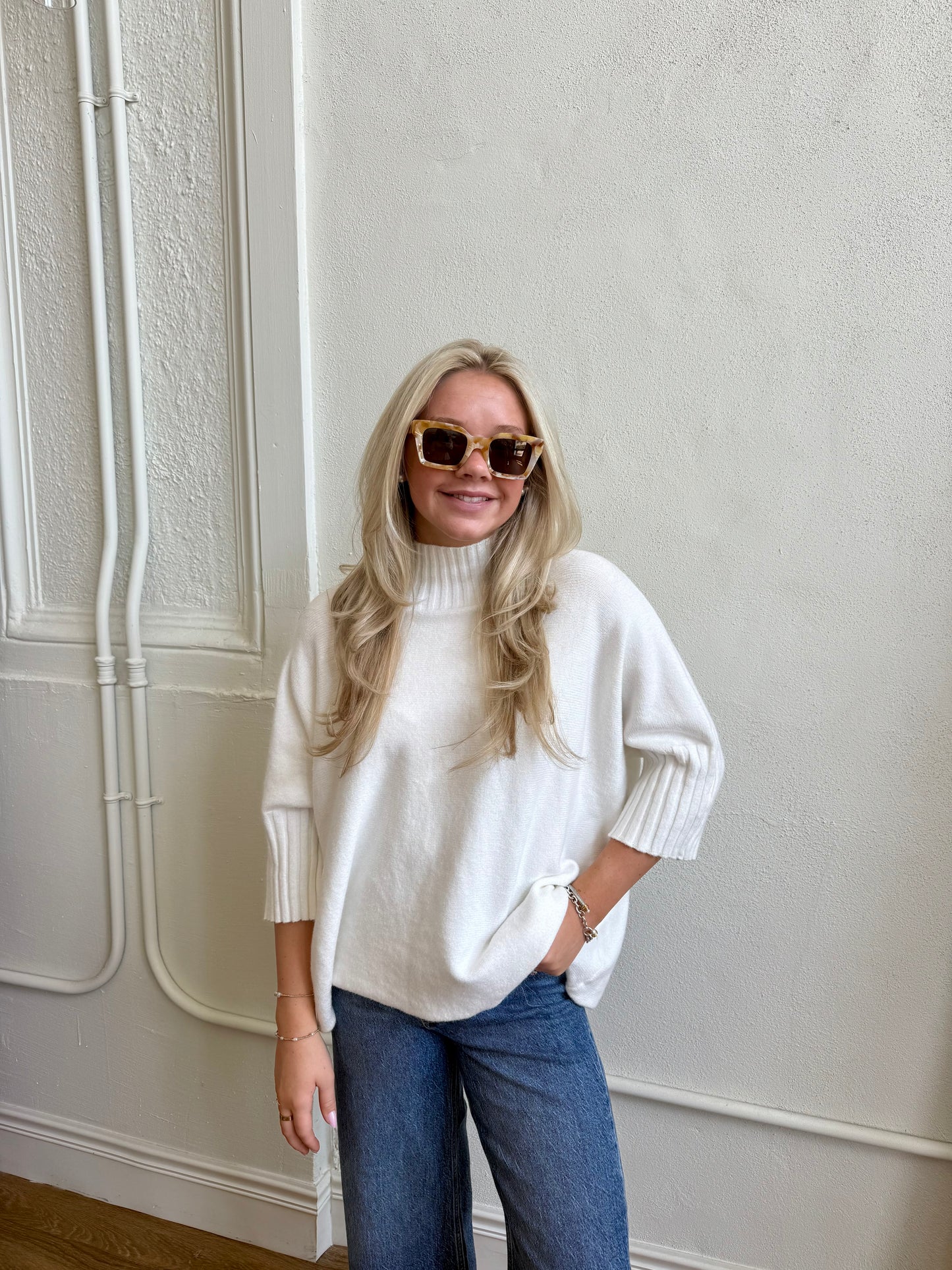 The Maple Sweater - White