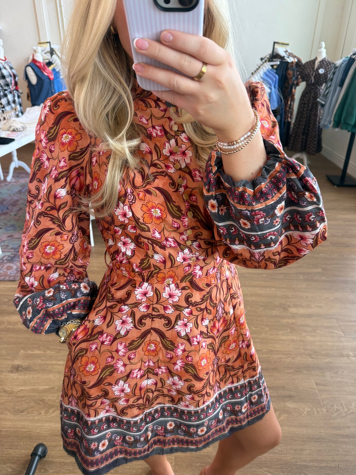 The Arden Dress - Salmon