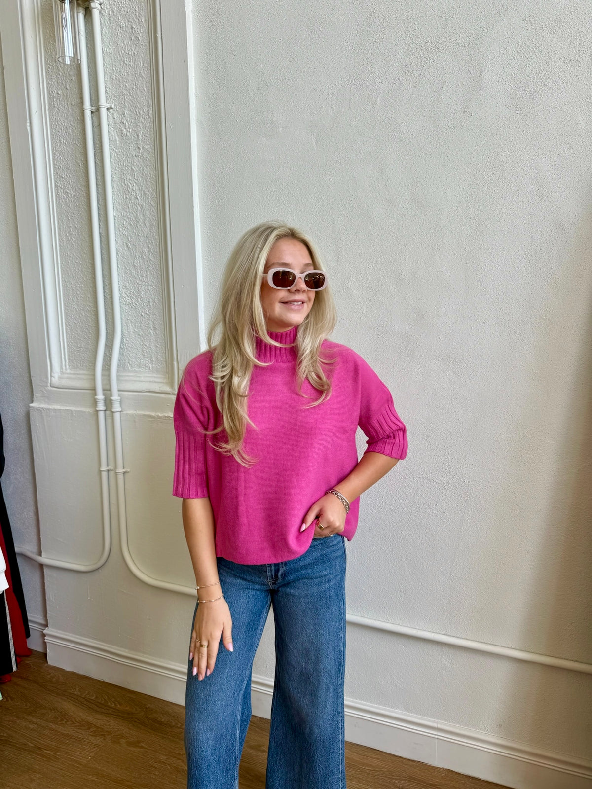 The Maple Sweater - Fuchsia