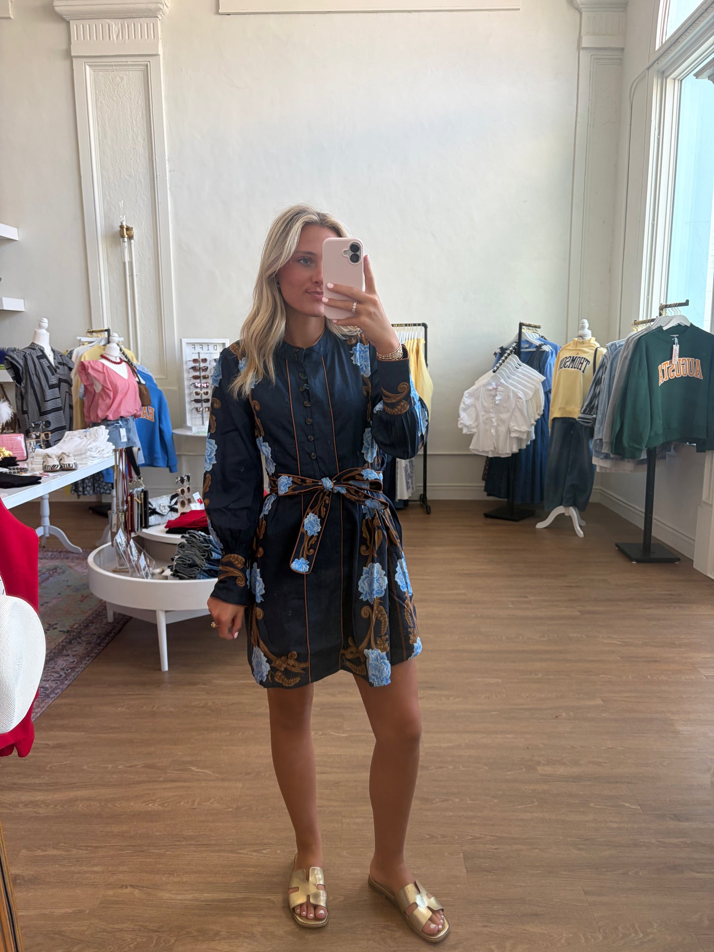 The Nella Dress - Harvest Navy