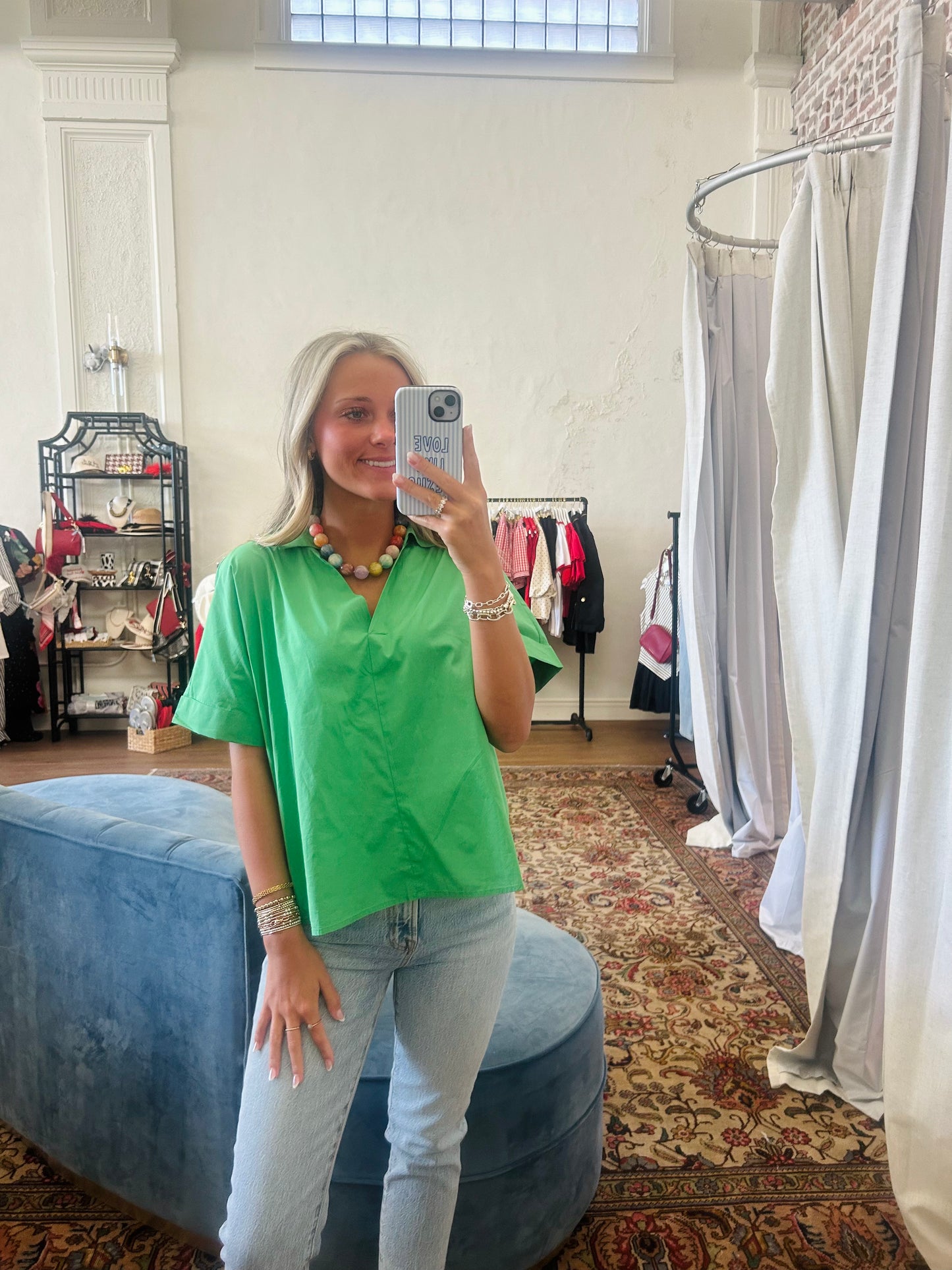 The Amelia Top - Green