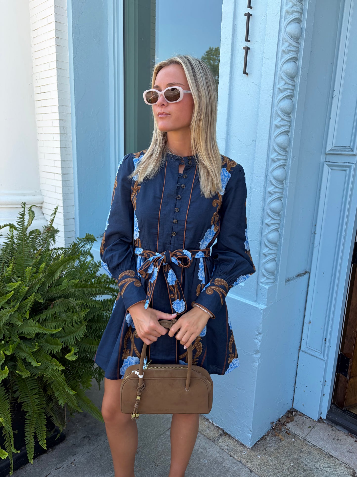 The Nella Dress - Harvest Navy