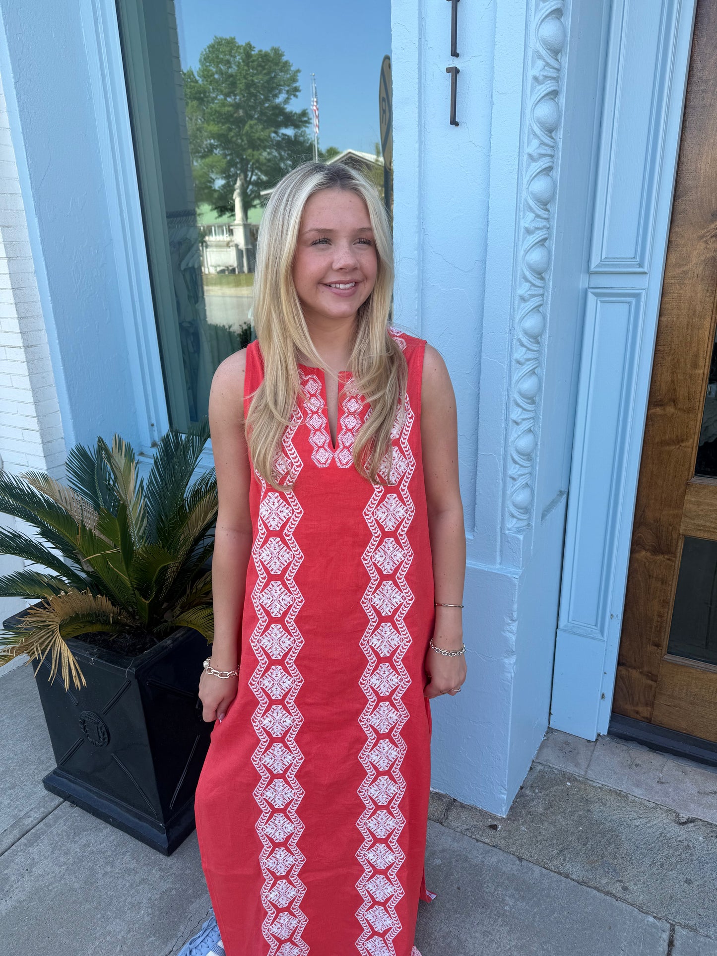 Coral Blythe Dress