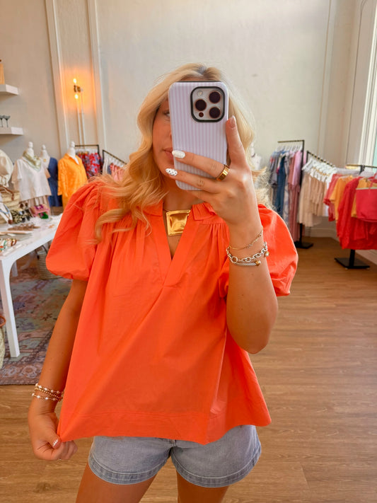 The James Top - Orange