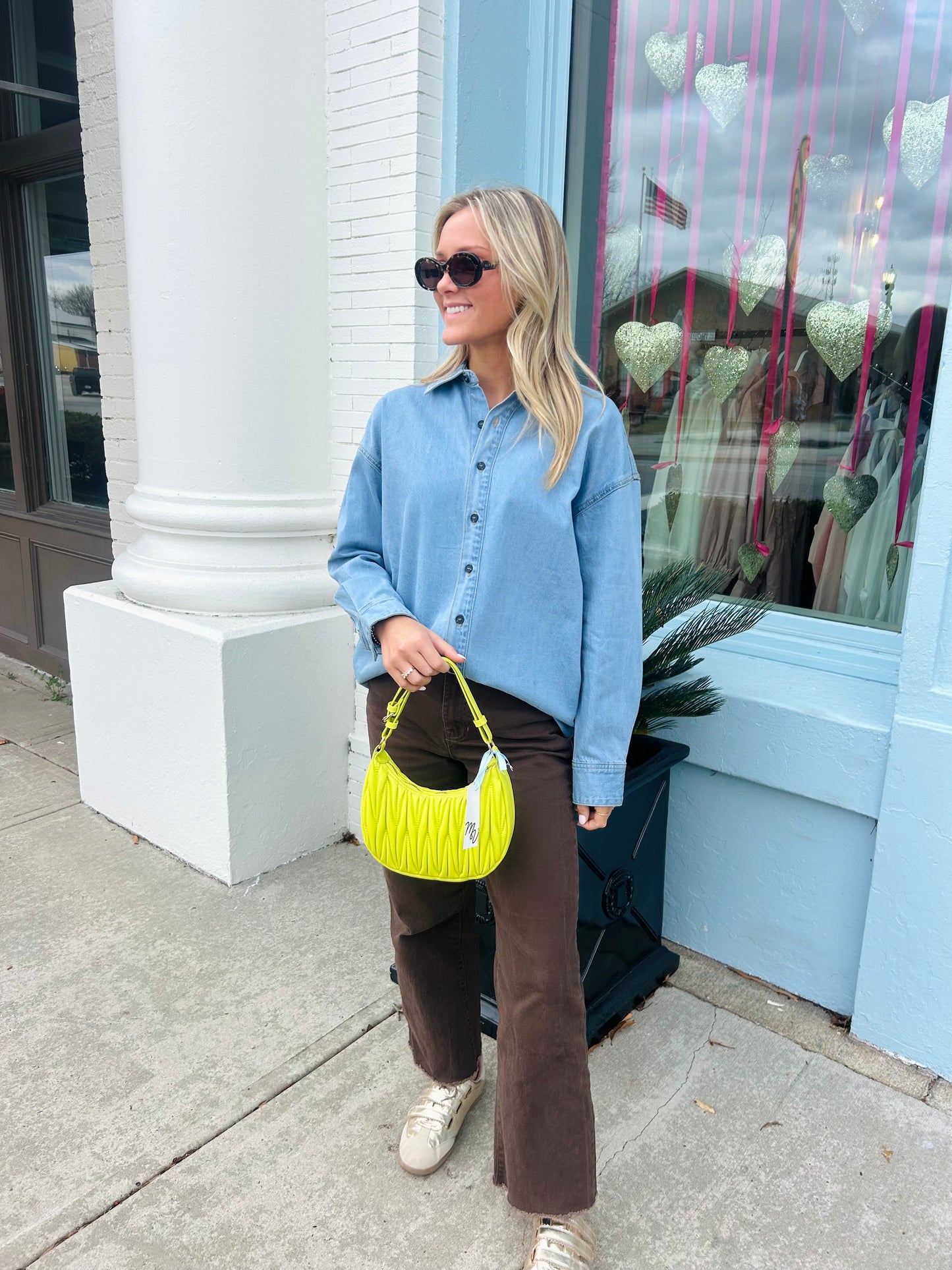 The Iris Denim Top
