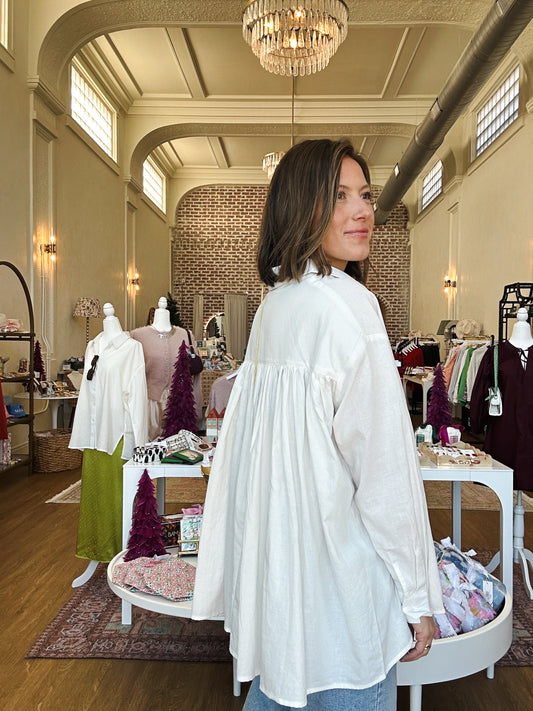 The Lettie Pleat Back Shirt