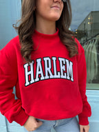 Harlem Mock Neck - Red/White