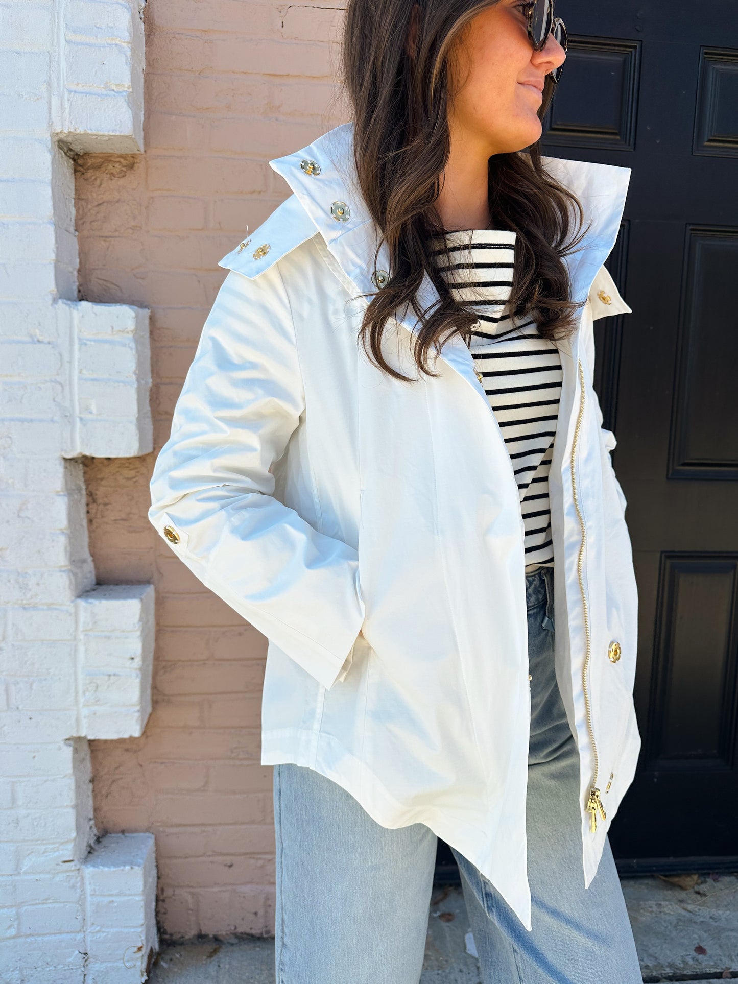 Ciao Milano Savina Rain Jacket - White