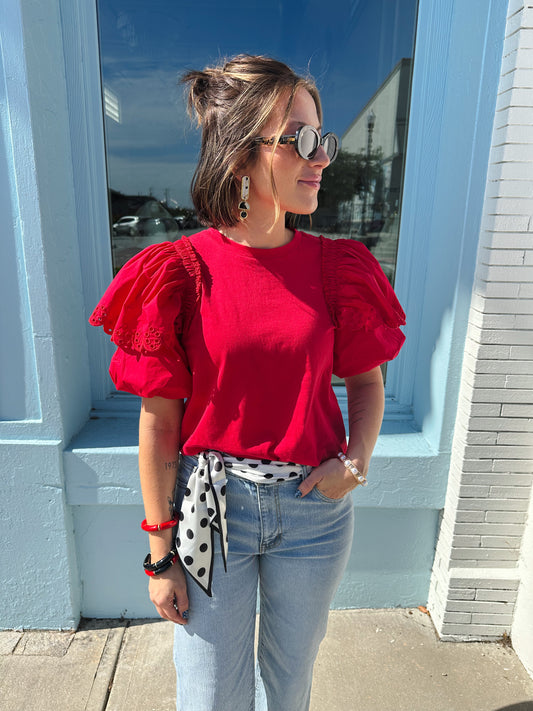 The Boone Top - Red