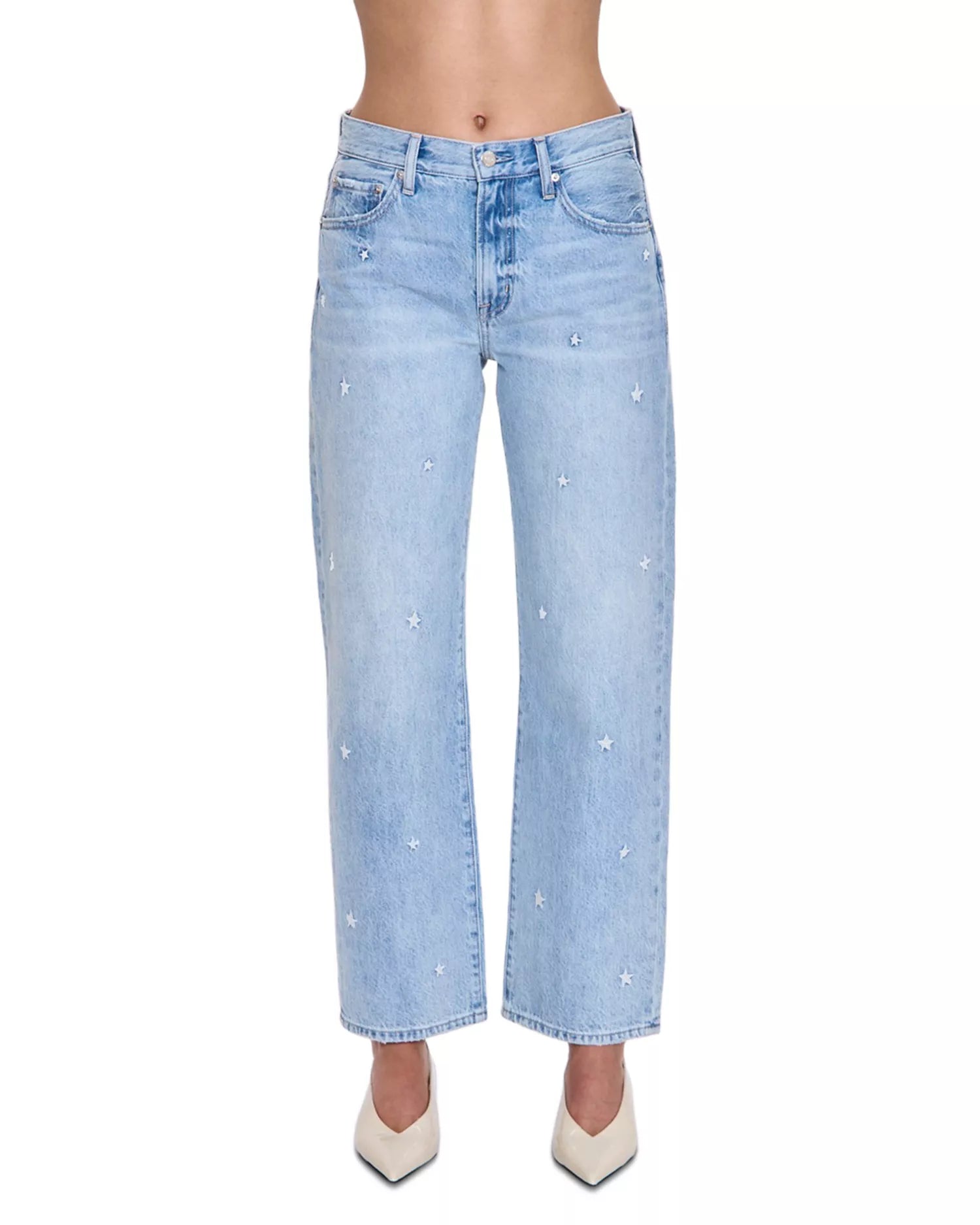 The Lexi Mid Rise Straight Jeans