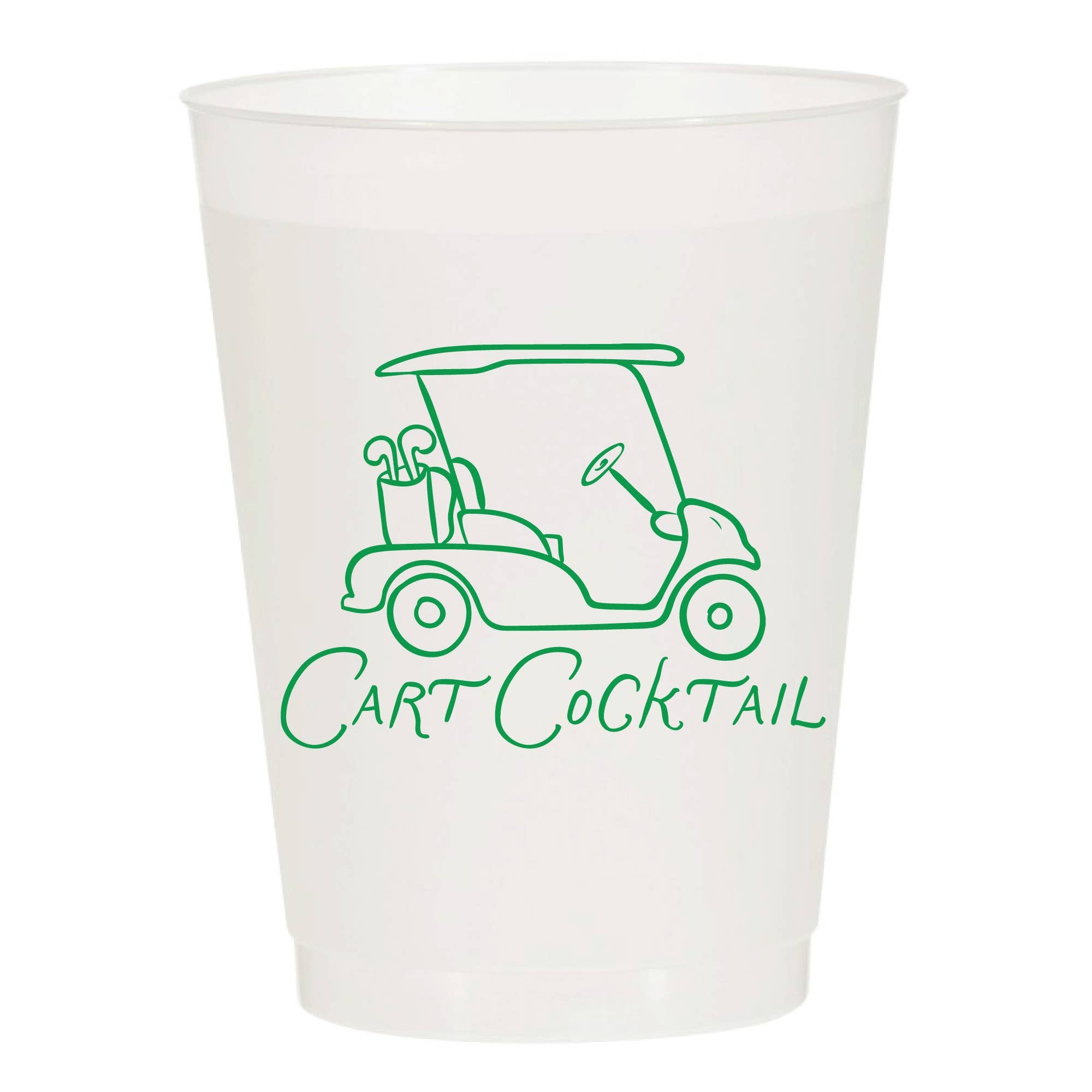 Cart Cocktail Frosted Cups