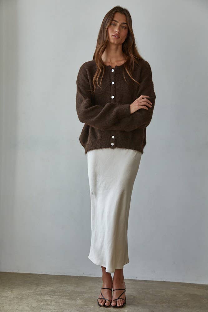 Maggie Cardigan - Dark Brown