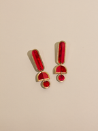 Lanie - Red Dangle Earrings