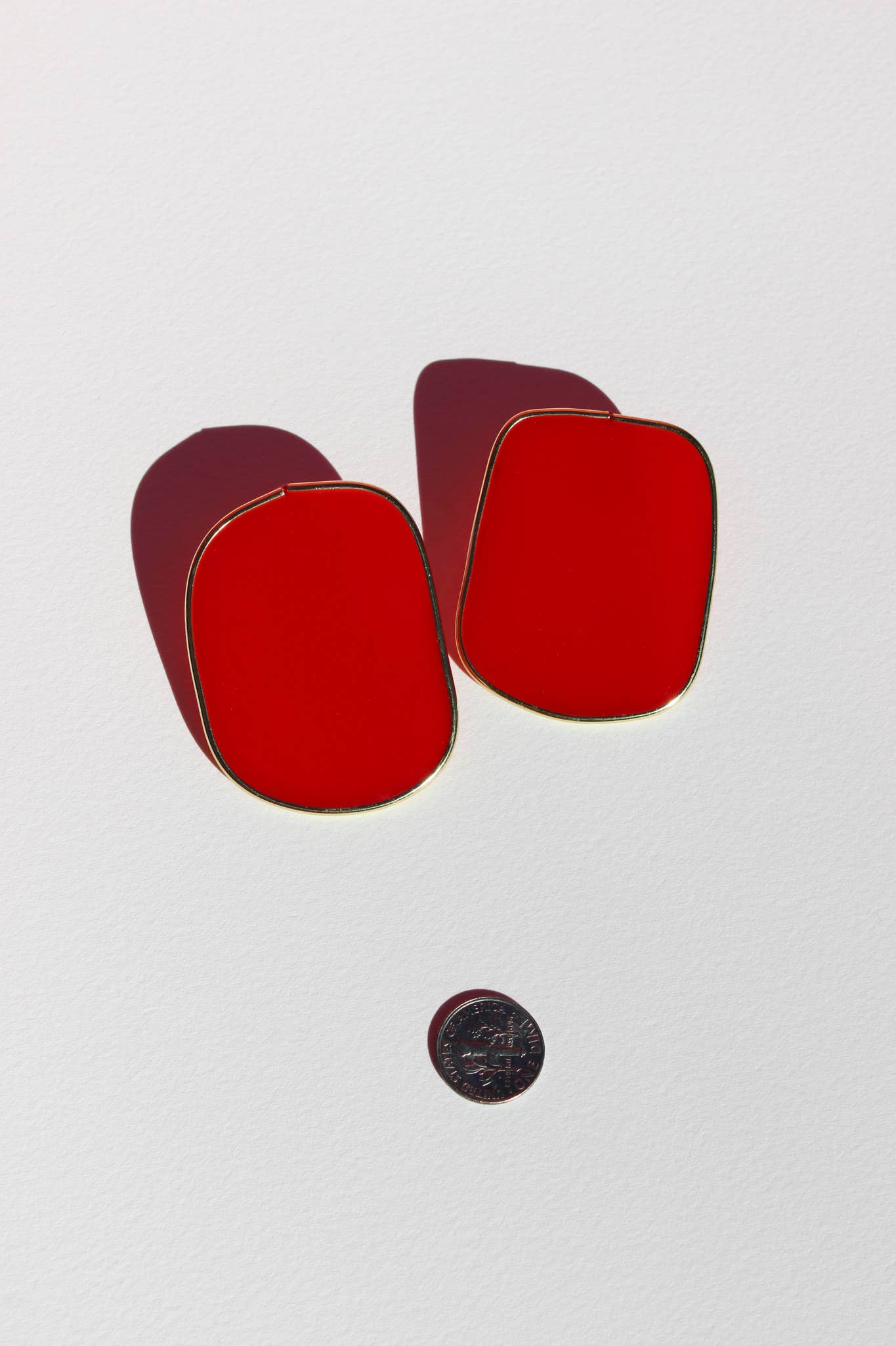 The Celia Earrings- Red