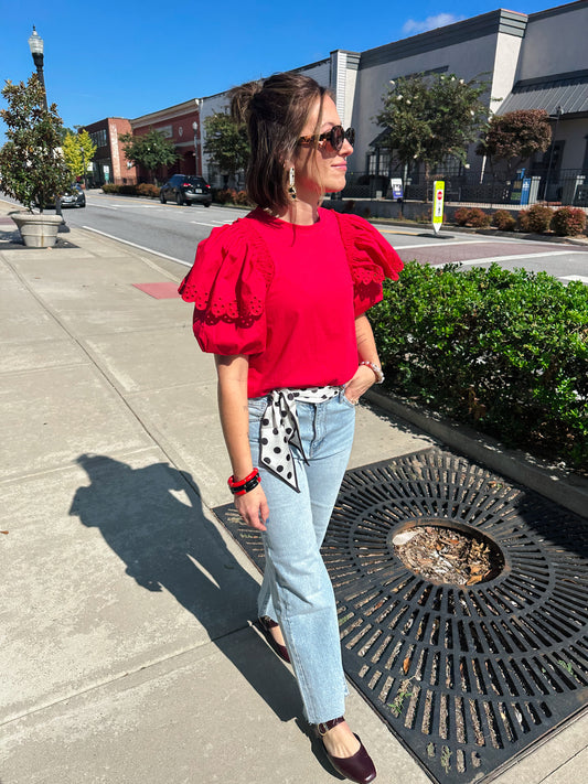 The Boone Top - Red