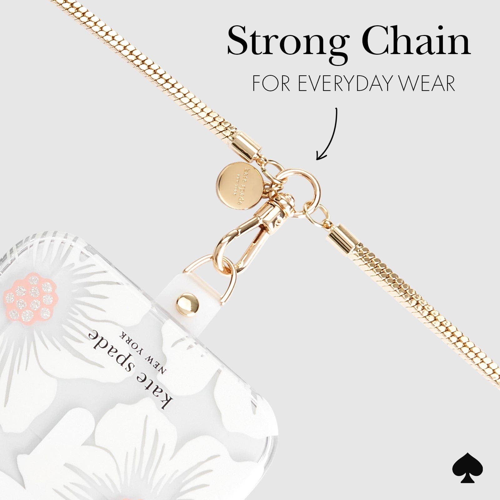 The Kate Spade New York Crossbody Chain - Heart of Gold