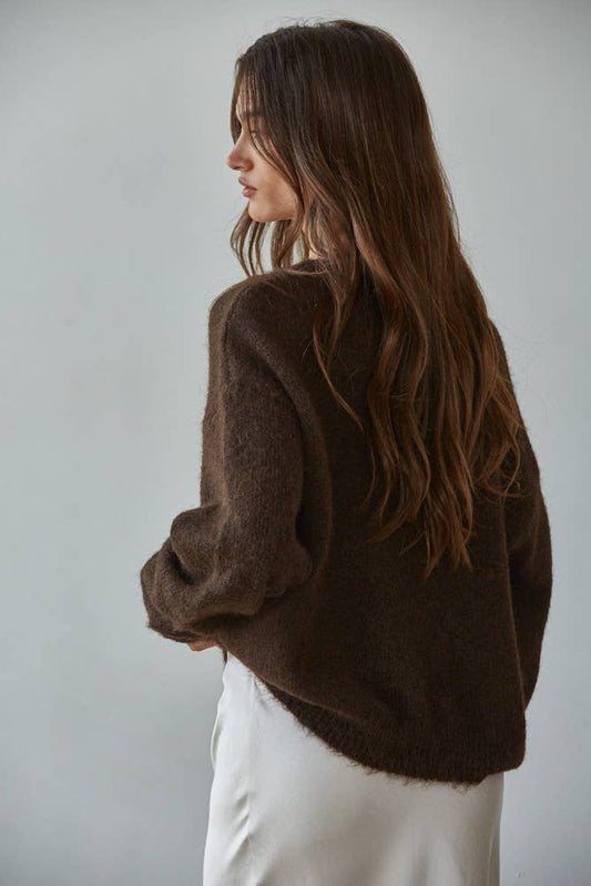 Maggie Cardigan - Dark Brown