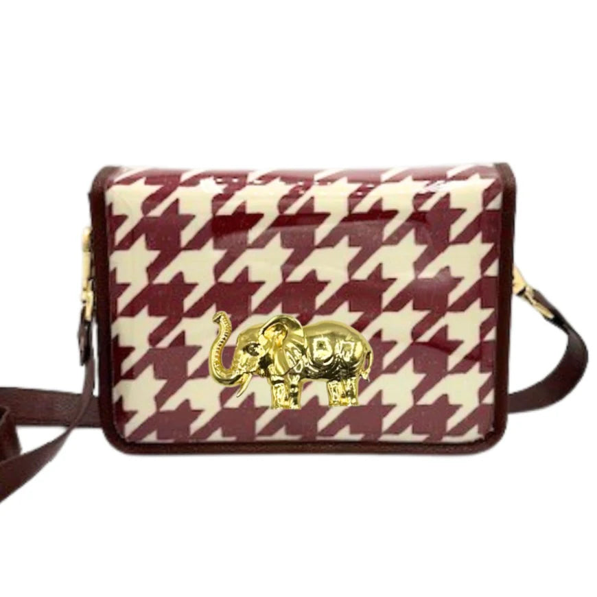 Houndstooth with Elephant Stadium Bag