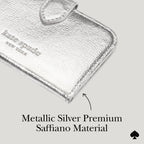 The Kate Spade New York Morgan Wallet MagSafe - Metallic Silver
