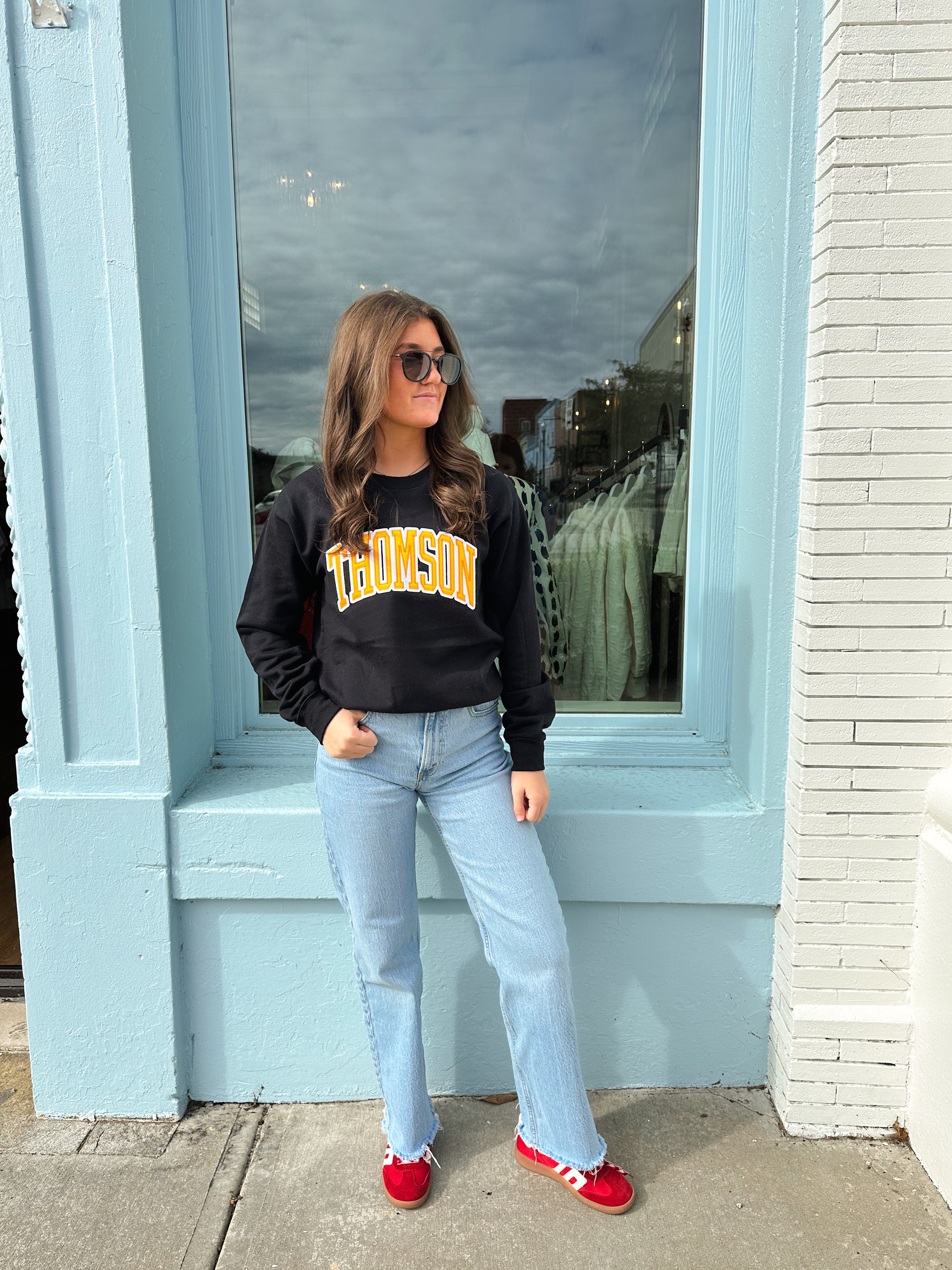 Thomson Crew Sweatshirt - Black/Yellow