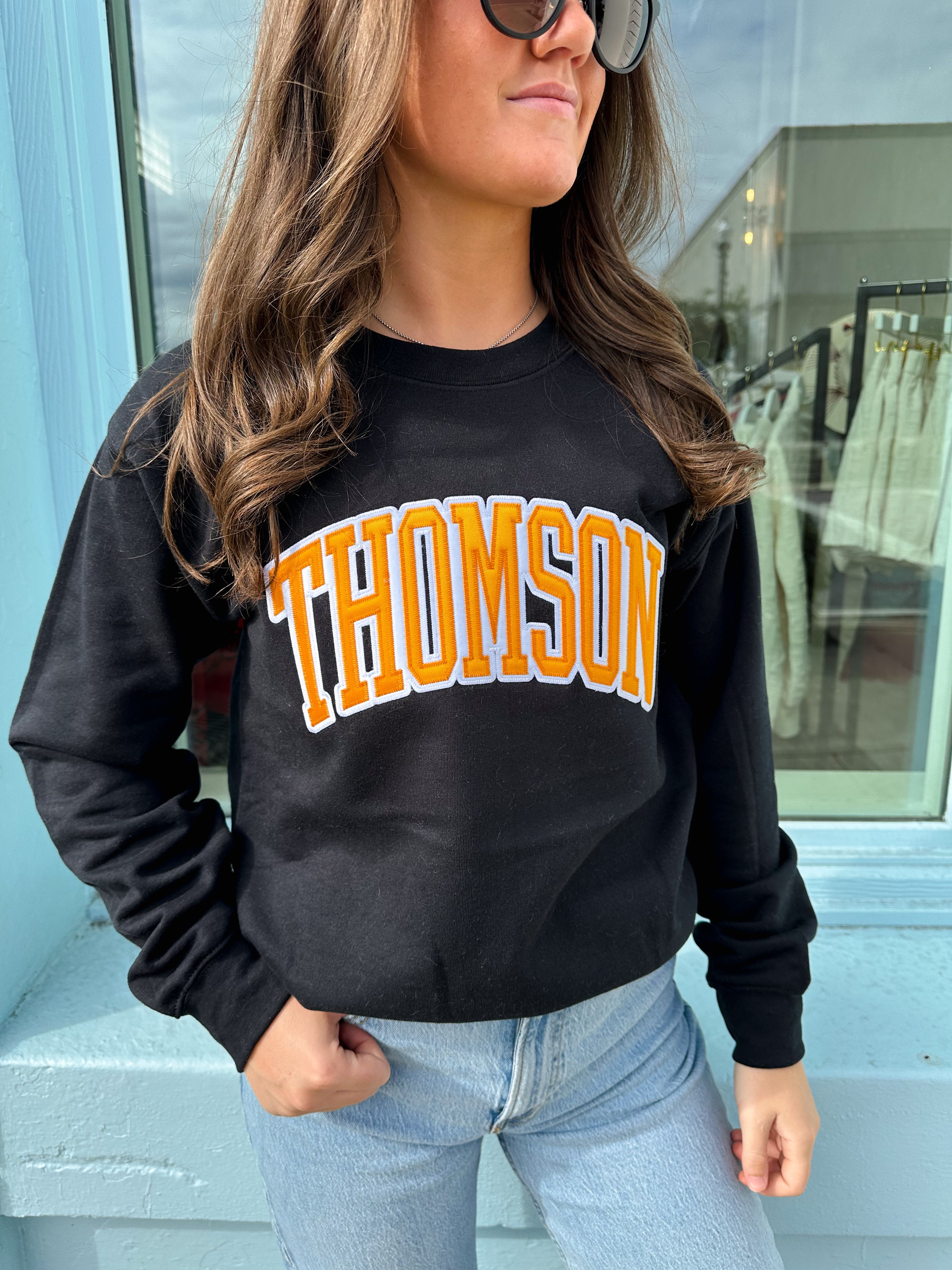 Thomson Crew Sweatshirt - Black/Yellow