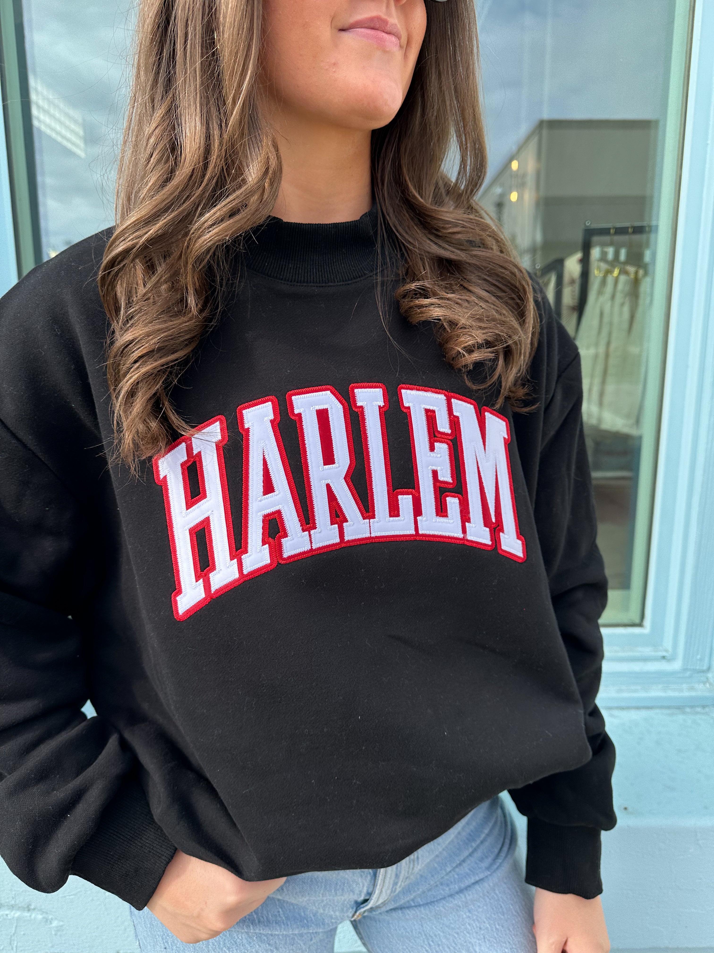 Harlem Mock Neck - Black/White