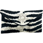 The Merit Clutch - Zebra