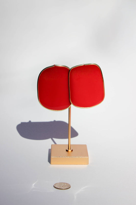 The Celia Earrings - Red