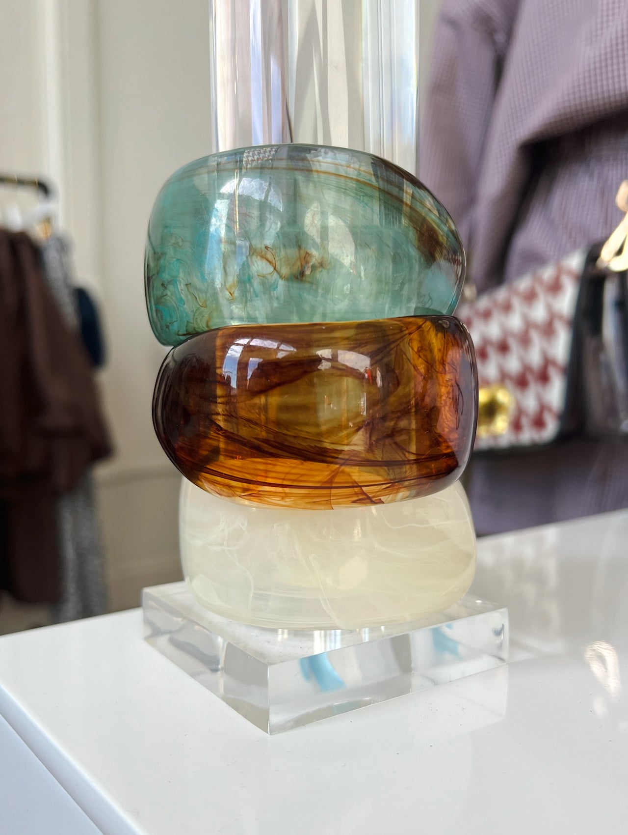 Caelia Statement Resin Bangle