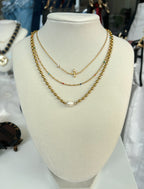 Vigne Pearl Ball Chain Necklace