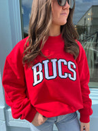 Bucs Mock Neck - Red/White