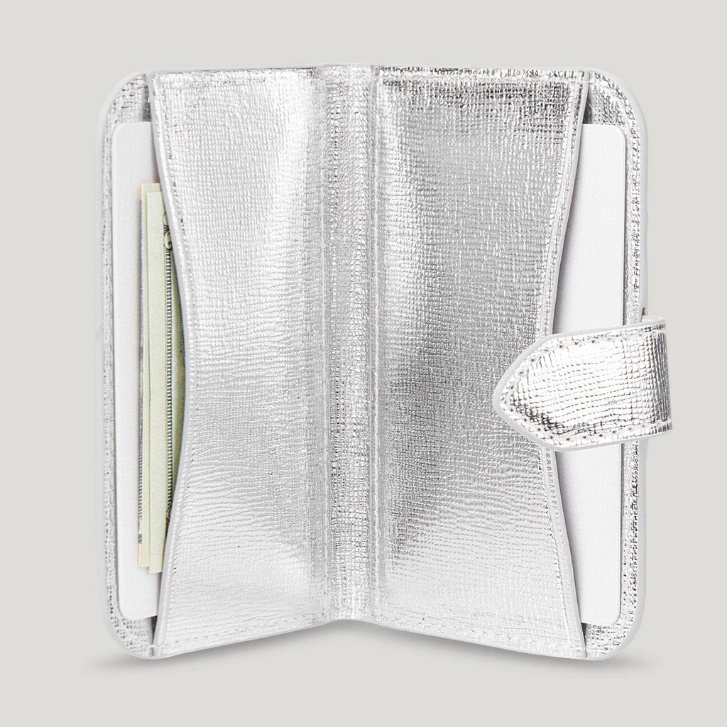 The Kate Spade New York Morgan Wallet MagSafe - Metallic Silver