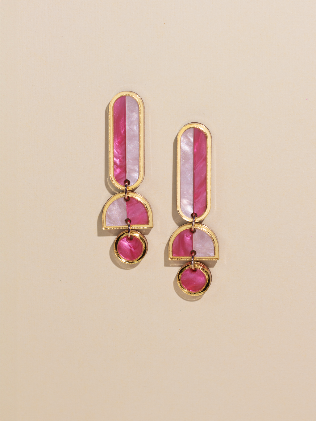 Lanie - Pink Dangle Earrings