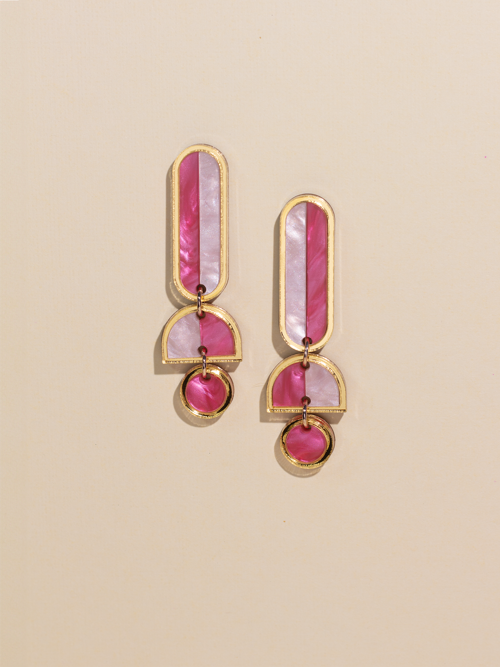 Lanie - Pink Dangle Earrings