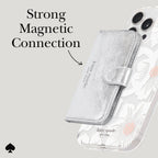 The Kate Spade New York Morgan Wallet MagSafe - Metallic Silver