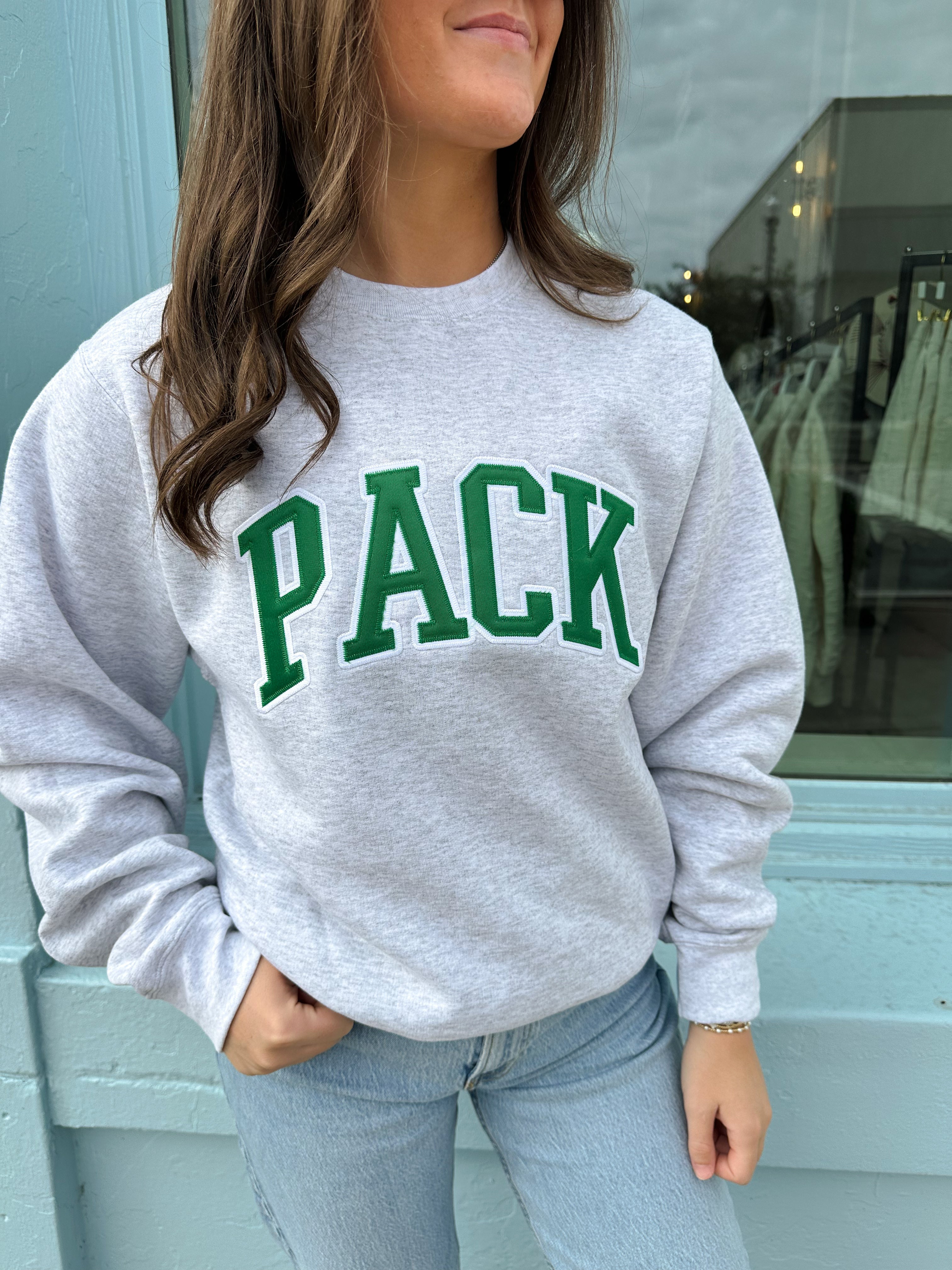 Pack Crew Sweatshirt - Grey/Green