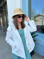 Green Jacket Bucket Hat - Natural Palm