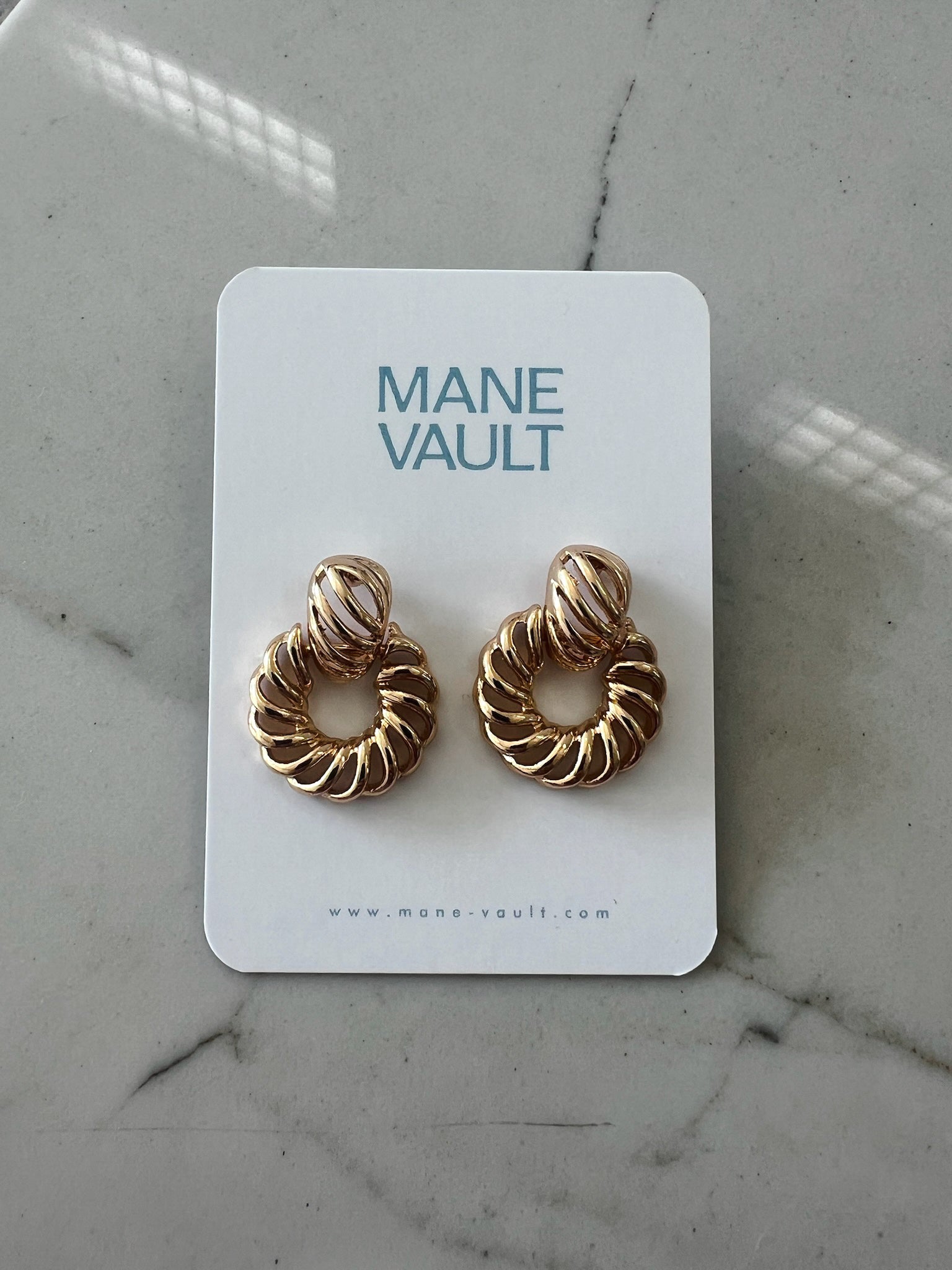 Door Knocker Earrings - Gold