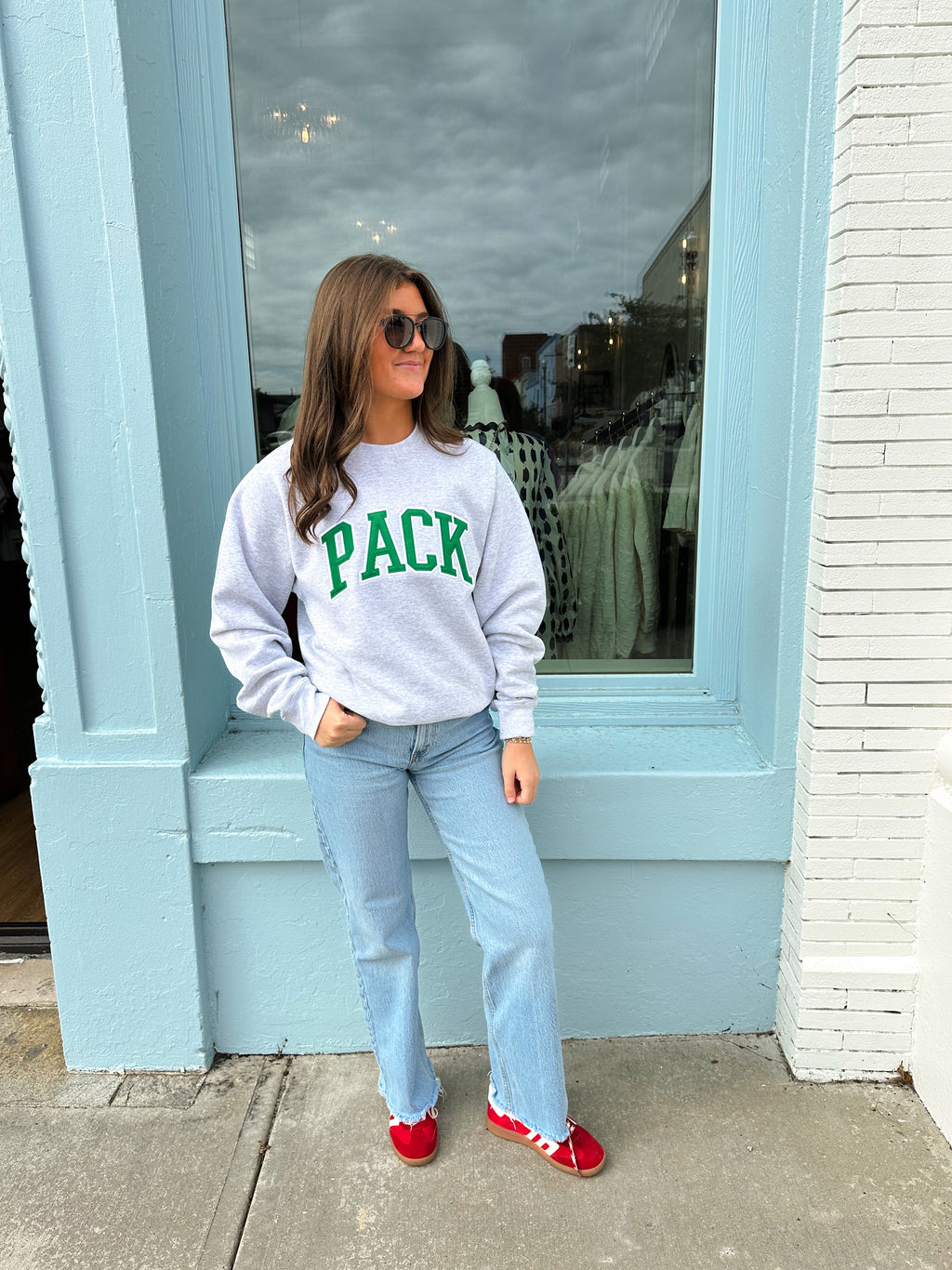 Pack Crew Sweatshirt - Grey/Green