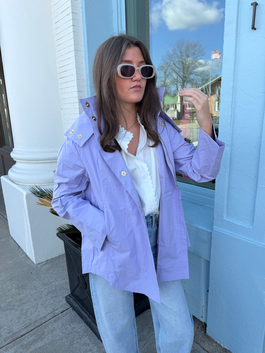 Ciao Milano Tess Rain Jacket- Lavender
