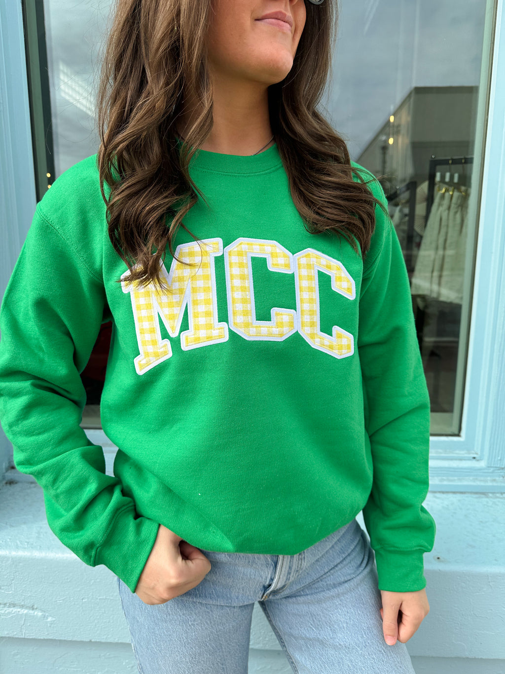 MCC Crew Sweatshirt - Green/Yellow