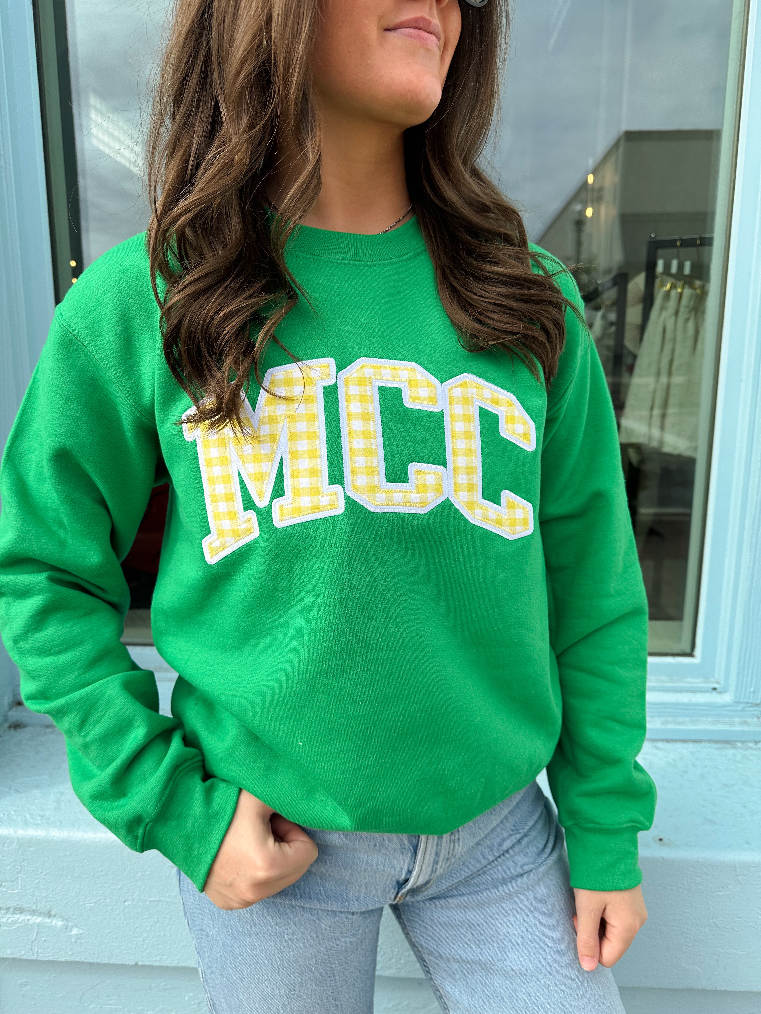 MCC Crew Sweatshirt - Green/Yellow